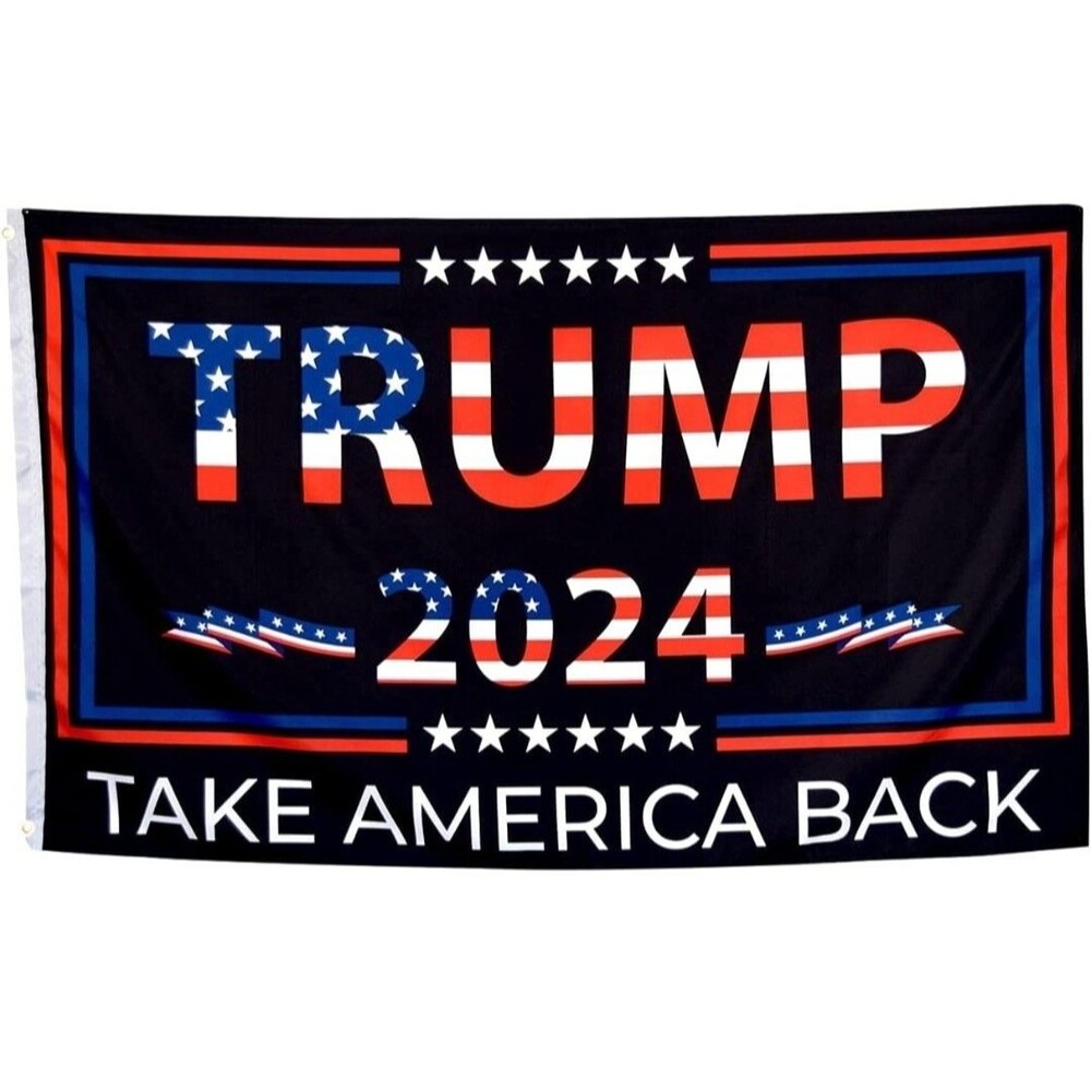 Trump 2024 " Take America Back "Flag Banner.